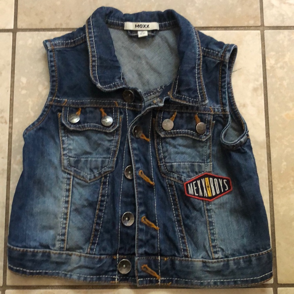 Toddler jean vest